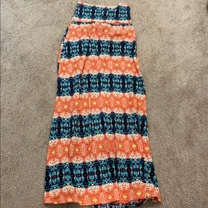 Multicolored maxi skirt